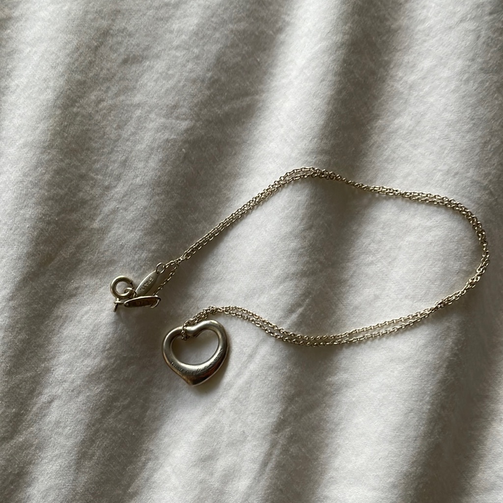 Tiffany’s Heart Necklace With Original Chain